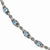 Sterling Silver with 14K Yellow Gold Sky Blue Topaz Bracelet