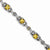 Sterling Silver with 14K Yellow Gold Citrine Bracelet