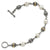 Sterling Silver with 14K Yellow Gold 8-8.5Mm Freshwater Cultured Pearl Bracelet