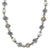 Sterling Silver 14K Yellow Gold Freshwater Cultured Pearl Necklace