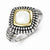 Sterling Silver w/14k Yellow Gold Mother of Pearl Ring