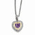 14K Yellow Gold & Amethyst Heart Necklace