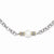 14K Yellow Gold and Silver Freshwater Cultured Pearl Necklace