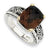 Sterling Silver w/14k Yellow Gold 4.87Smokey Quartz Ring