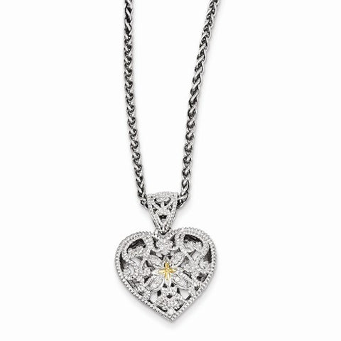 14K Yellow Gold Diamond Necklace