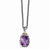 14K Yellow Gold Amethyst Necklace