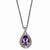 14K Yellow Gold Diamond & Amethyst Necklace