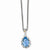 14K Yellow Gold Blue Topaz Necklace