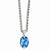 14K Yellow Gold Blue Topaz Necklace