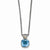 14K Yellow Gold Blue Topaz Necklace