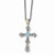 14K Yellow Gold Blue Topaz Necklace