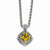 14K Yellow Gold Whiskey Quartz Necklace