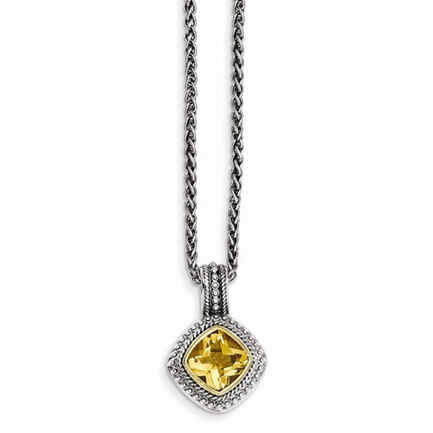 14K Yellow Gold Citrine Necklace