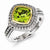 Sterling Silver w/14k Yellow Gold Peridot Ring