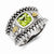 Sterling Silver w/14k Yellow Gold Peridot Ring