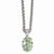 14K Yellow Gold Green Quartz Necklace