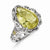 Sterling Silver w/14k Yellow Gold Lemon Quartz Ring