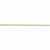 14K Yellow Gold Diamond-Cut Quadruple Rope Chain Anklet