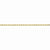 14K Yellow Gold Diamond-Cut Quadruple Rope Chain Anklet