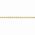 14K Yellow Gold Diamond-Cut Quadruple Rope Chain Anklet