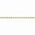 14K Yellow Gold Diamond-Cut Quadruple Rope Chain Anklet