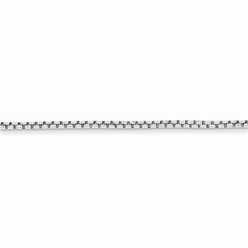 Sterling Silver Half Round Diamond-Cut Fancy Box Chain