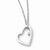 Sterling Silver Diamond Heart Necklace