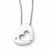 Sterling Silver Diamond Heart Necklace