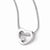 Sterling Silver Diamond Heart Necklace