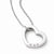 Sterling Silver Diamond Heart Necklace