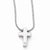 Sterling Silver Diamond Cro Necklace