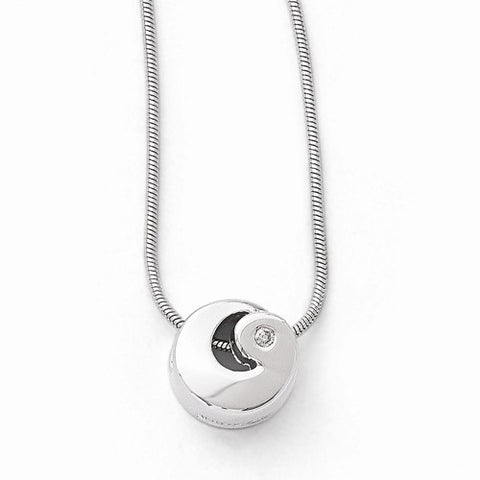 Sterling Silver Diamond Necklace