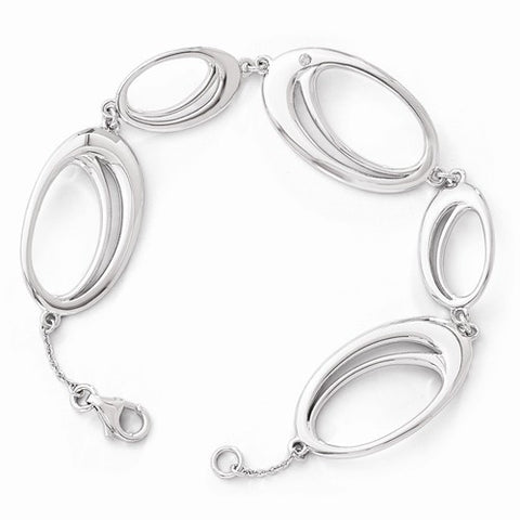 Sterling Silver Diamond Bracelet