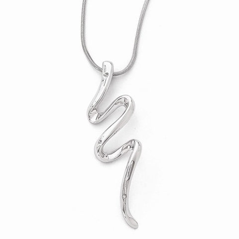 Sterling Silver Diamond Necklace