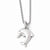 Sterling Silver Diamond Dolphin Necklace