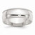 Sterling Silver 7mm Half Round Milgrain Wedding Band