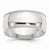 Sterling Silver 9mm Half Round Milgrain Wedding Band