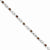 Sterling Silver Garnet & Cz Bracelet