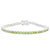 Sterling Silver Peridot Bracelet