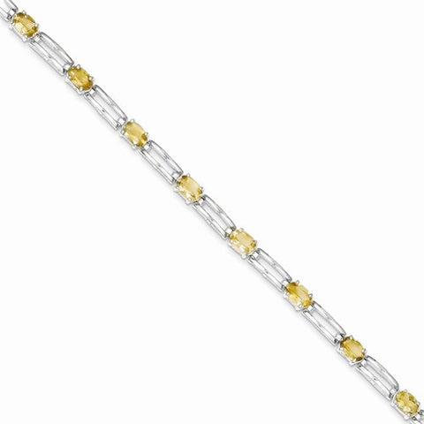 Sterling Silver Citrine Bracelet