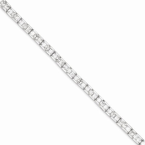 Sterling Silver Cz Bracelet