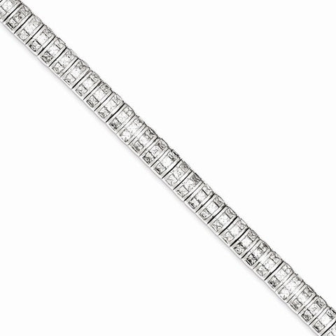 Sterling Silver Cz Bracelet