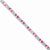 Sterling Silver Pink Cz Bracelet