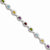 Sterling Silver Rainbow Semi Precious Stone Bracelet