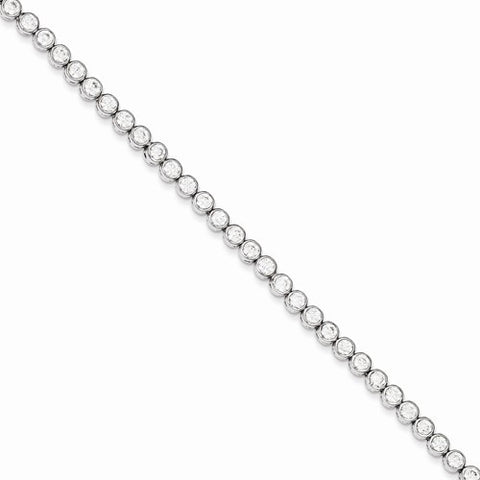 Sterling Silver Cz Bracelet