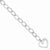 Sterling Silver Journey Heart Cz Dangle Bracelet