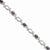 Sterling Silver Purple & Clear Cz Bracelet