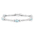 Sterling Silver Blue Topaz Bracelet