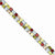 Sterling Silver Multi-Colored Cz Bracelet