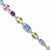 Sterling Silver Multicolored Cz Bracelet